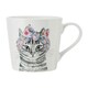 image 1 of Mikasa x Tipperleyhill Cat Print Porcelain Mug, 380ml Multi