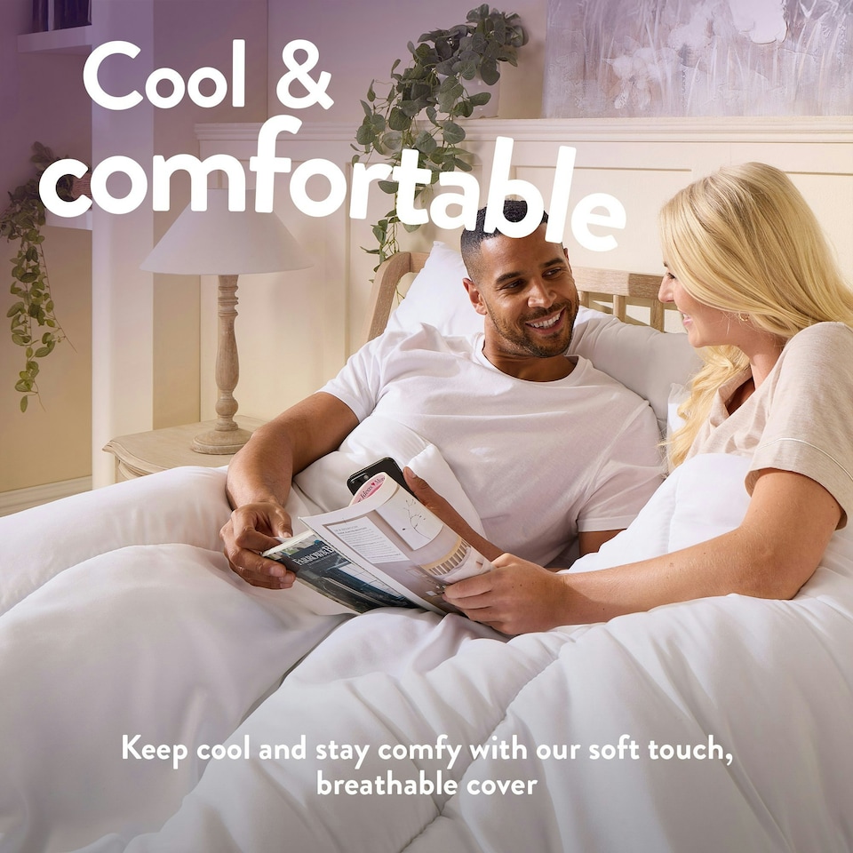 image 1 of Slumberdown 4.5 Tog Lightweight Duvet, Hypoallergenic Quilt, Made in the UK, Super King