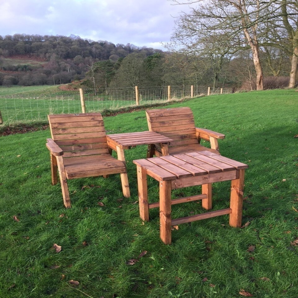 image 1 of Deluxe Companion Set, Love Seat - W160 x D160 x H98 - Fully Assembled