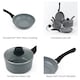 image 3 of Durastone Forged Carbon Steel Grey 5 Piece Saucepan & Frying Pan Set