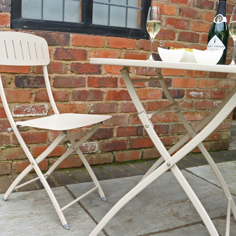 image 1 of VENICE Bistro Folding Set Champagne