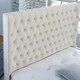 image 3 of Dino Plush Double Bed Frame - Beige
