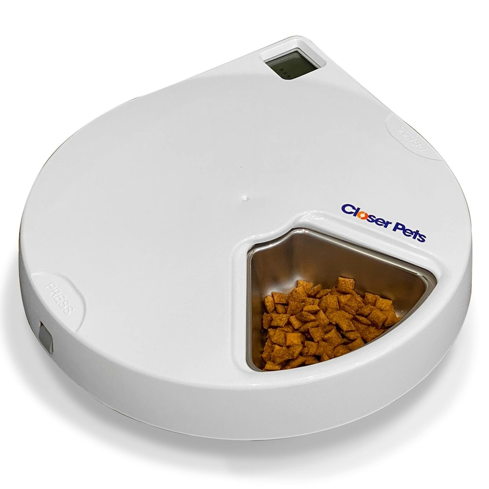 image 1 of Cat Mate Stainless Steel Bowl Inserts x 5 for C500 (Model 365) Five-meal Automatic Pet Feeders Silver