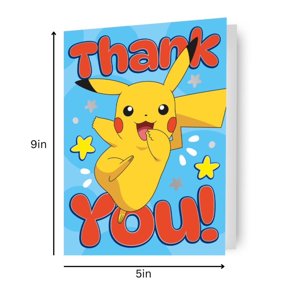 image 1 of Pokemon Thank You Card