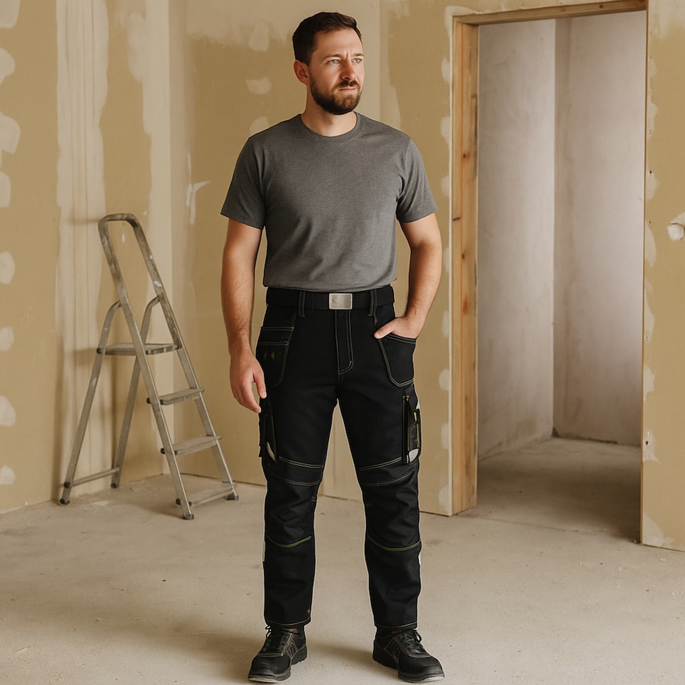 image 1 of Artmas Classic4Dynamic Softshell Work Trousers  4-Way Stretch  10 Pockets (42/44 Inch - 60 EU)