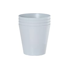 Studio 4x 30cm Round Plastic Planter Grey