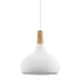 image 4 of EGLO Sabinar Metal and Wood Single Pendant Light, 28cm