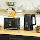 image 2 of HOMCOM 1.5L 3000W Fast Boil Electric Kettle and 2 Slice Toaster Set, Black