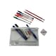 image 1 of Stationery Filled White Zip 8x5" Pencil Case