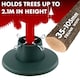 image 6 of GEEZY Christmas Tree Stand Adjustable Base 3.5 cm 10.5 cm for Real Trees
