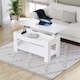 image 9 of Vida Designs Lift Up Coffee Table With Storage Compartment & Shelf, White