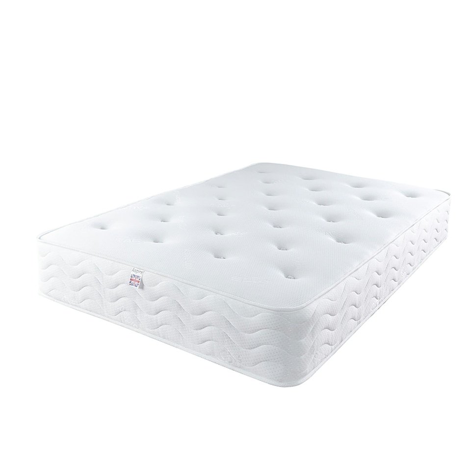 image 1 of Aspire Pocket+ 1000 Tufted Mattress King Size | White | 1