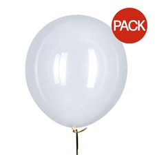 Globos Latex Balloons (Pack of 100) - Transparent - One Size