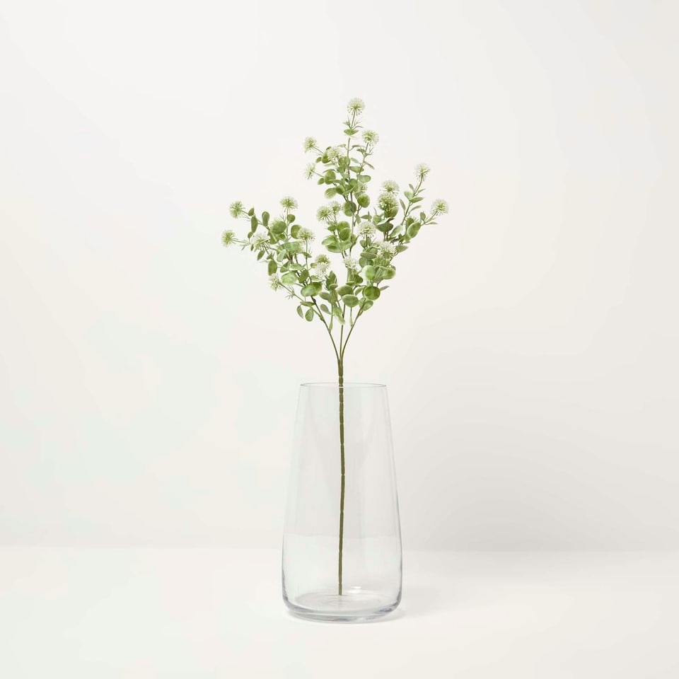 image 1 of Homescapes Artificial Branch with Small White Flowers, 66 cm