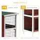 image 6 of PawHut Rabbit Hutch, Guinea Pig Cage 2-Tier Bunny House w/ No-Leak Trays