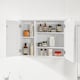 image 4 of SoBuy Bathroom Cabinet with Mirror, White, 25.6x5.9x19.3 inches, 8.45 kg - BZR55-W