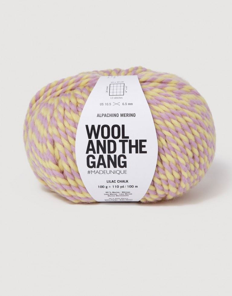 Wool and the Gang Pink Alpachino Merino Twist Chunky Yarn For Crochet, Knitting - per 100 gram ball