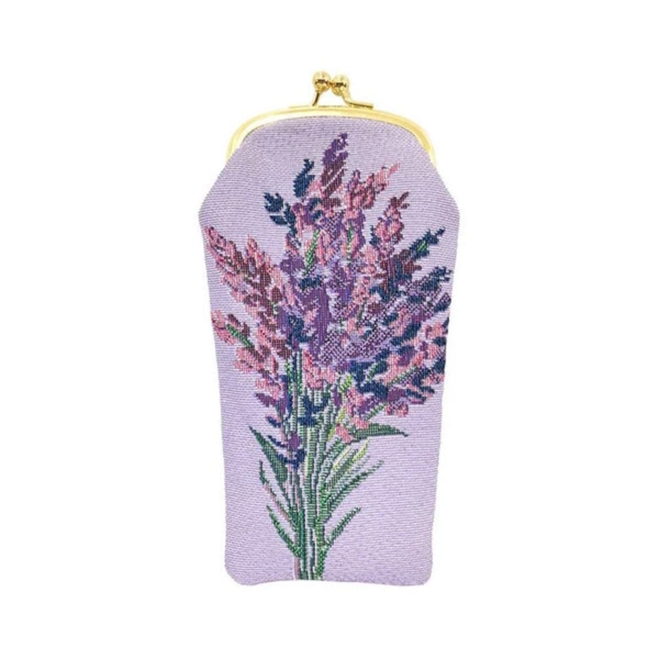 Signare Glasses Holder Pouch Case - Lavender Purple