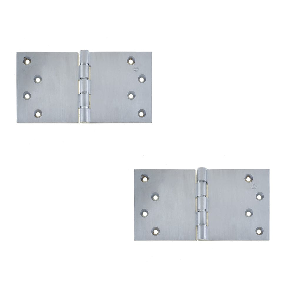 2 PACK High-Quality Satin Chrome Projection Hinge 102x200x4.5mm for Durable Door Functionality - Door Hinges