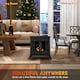 image 5 of HOMCOM Ethanol Fireplace Stove Freestanding Bioethanol Fire w/ 0.9L Tank Black
