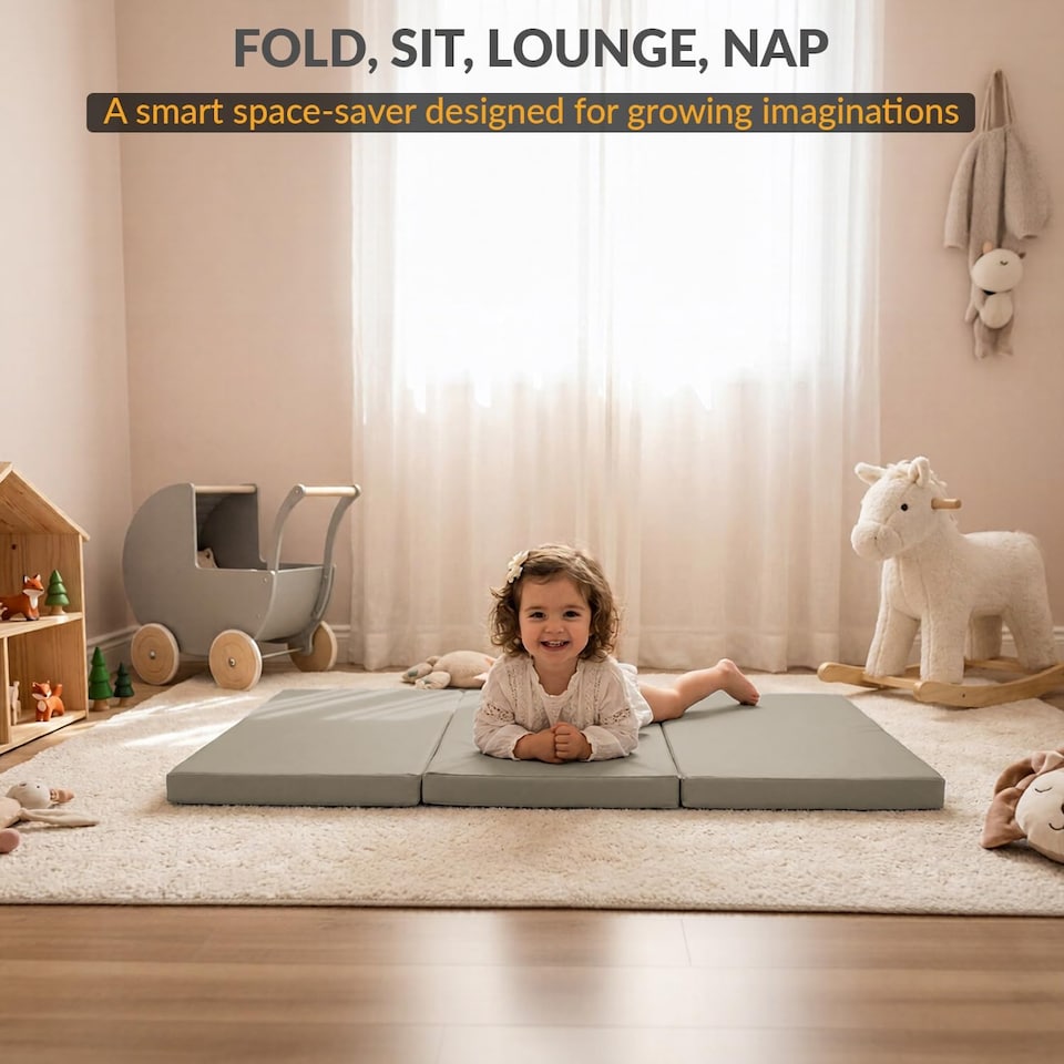 image 1 of Tri Fold Fold Out Z Bed Futon Sofa Chair Mattress