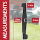 image 3 of SPARES2GO Metal Blade compatible with Hawksmoor SLM32F-ZE Lawnmower (32cm)