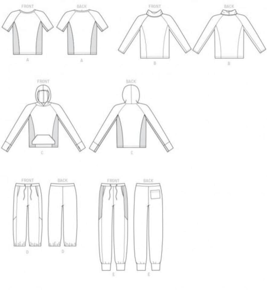 image 1 of McCall's 7486 Paper Sewing Pattern – Men’s Hoodies, Trousers, Tops, Sportswear & Sweaters, Sizes 46–48–50–52–54–56, Easy