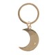 image 2 of Something Different Moon Phases Enamel Keyring - Gold - One Size