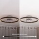 image 7 of ValueLights Infinity Black Circle Integrated LED Ceiling Fan & Remote