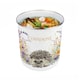 image 7 of Floral Hedgehog Compost Caddy - Metal 2L Decorative Kitchen Food Waste Bin