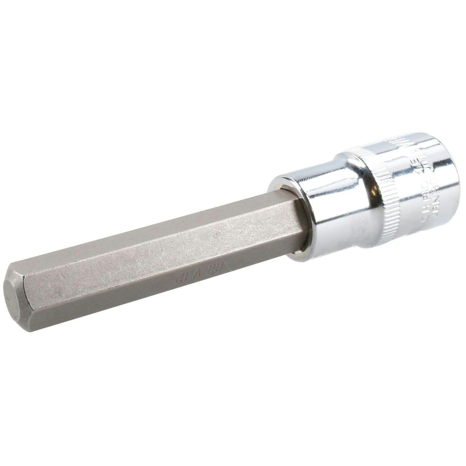 image 1 of 12mm Hex Allen Key Long Bit Internal Socket Metric 1/2" Drive 100mm Length Cr-V