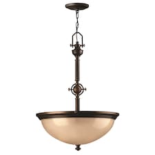 Mayflower 3 Light Ceiling Pendant Bronze, E27