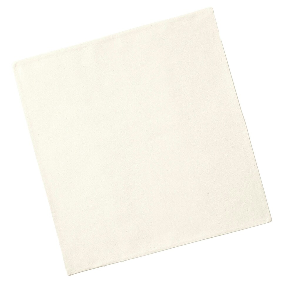 image 1 of Westford Mill Fairtrade Cotton Canvas Cushion Cover - Natural - M