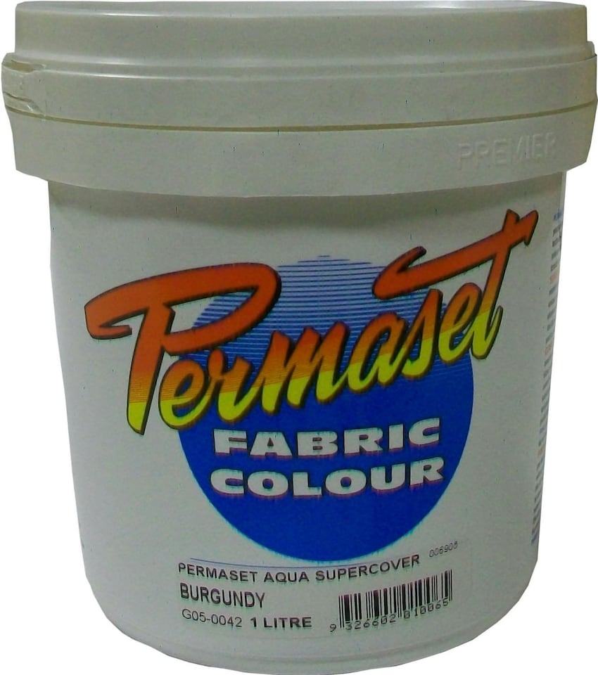 Permaset Aqua Supercover Ink, Burgundy, 1 Litre