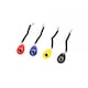 image 3 of Multicoloured Pack of 4 Pet Dog Puppy Cat Training Clicker with Wrist Strap