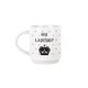 image 3 of Lady & Lordship Stacking Mugs Set - Regal Gifts for Couples Ceramic Cups Set of 2 with Metal Stand | White