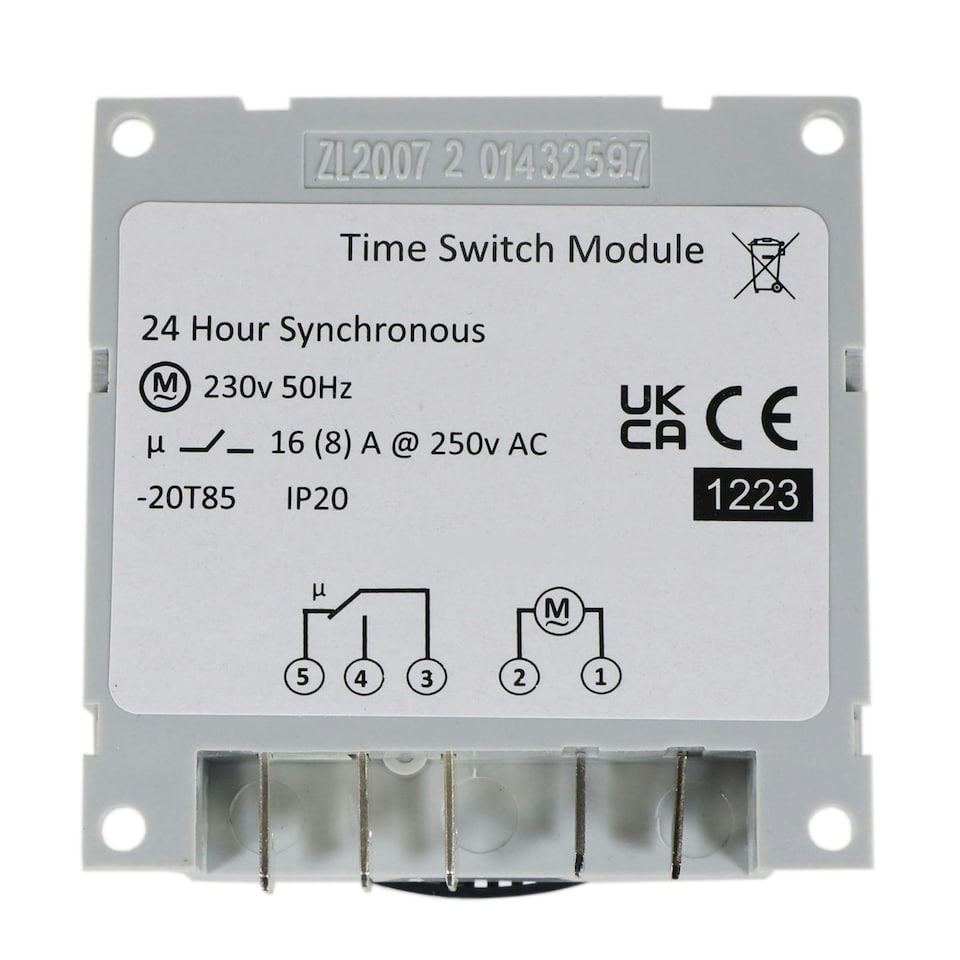 image 1 of Optimum Synchronous Timer Module 24 Hour Time with Manual Override OP-FM1STUH0