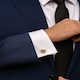 image 2 of Gilt Knot Cufflinks - Onyx Art CK205