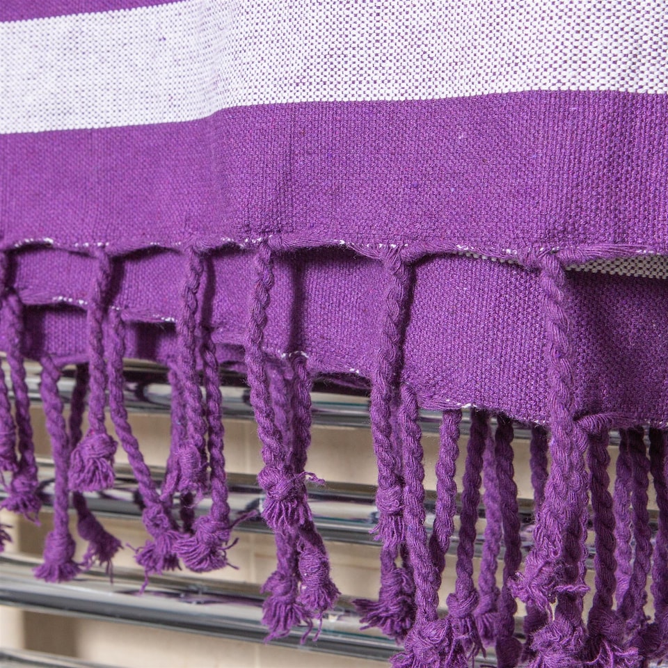 image 1 of Nicola Spring Deluxe Cotton Turkish Bath Towel - Purple | Purple | Purple