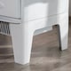 image 9 of HOMCOM Freestanding Electric Fireplace Stove Heater W/ LED Flame Effect White