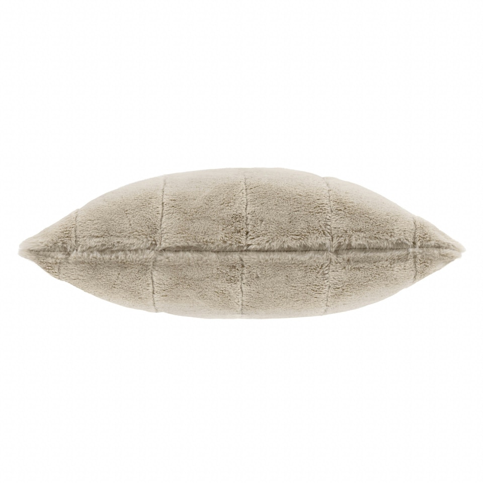 image 1 of Furn Empress Faux Fur Cushion Cover Cream | 55 cm x 55 cm