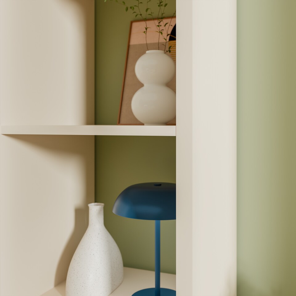 image 1 of Mauro 3 Shelves Storage Unit in Sand
