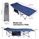 image 4 of Camping Bed Fold Away with Soft Roll Out Mattress, Pillow and Carry Case