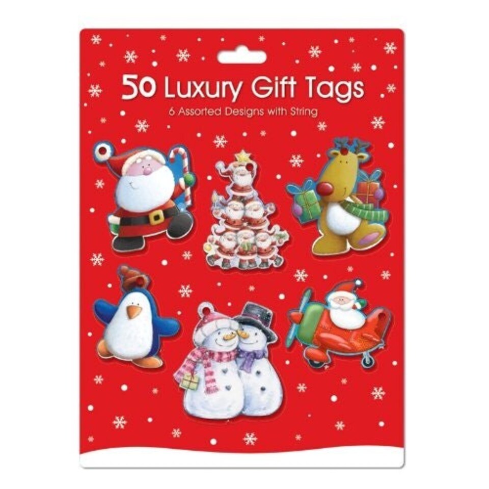 image 1 of Pack Of 50 Luxury Christmas Gift Tags