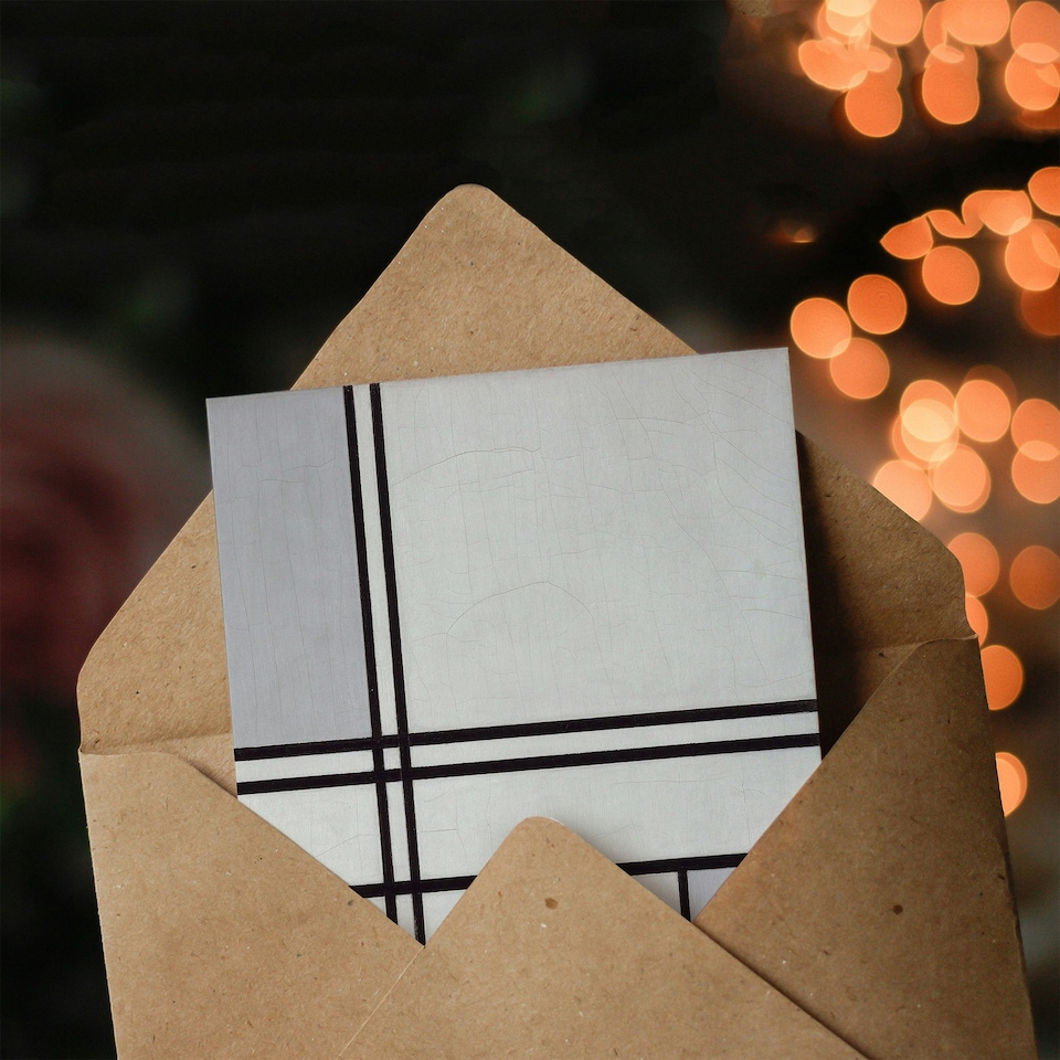 image 1 of Piet Mondrian Art Card Composition No 1 Gray Red