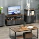 image 10 of HOMCOM 3 Drawer Storage Chest Unit Home w/ Shelves Home