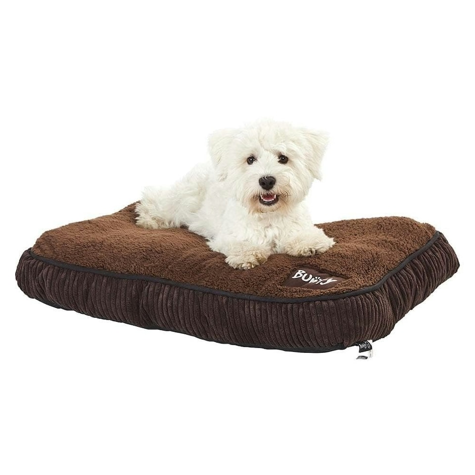 image 1 of Brown Dog Bed - Small To XL Sizes - Fleece - Bunty Snooze Brown | L