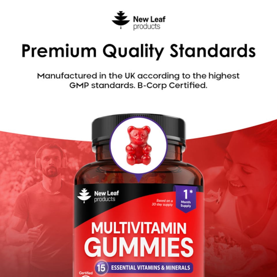 image 1 of Multivitamin Gummies For Adults & Teens - 60 Vegan Gummies