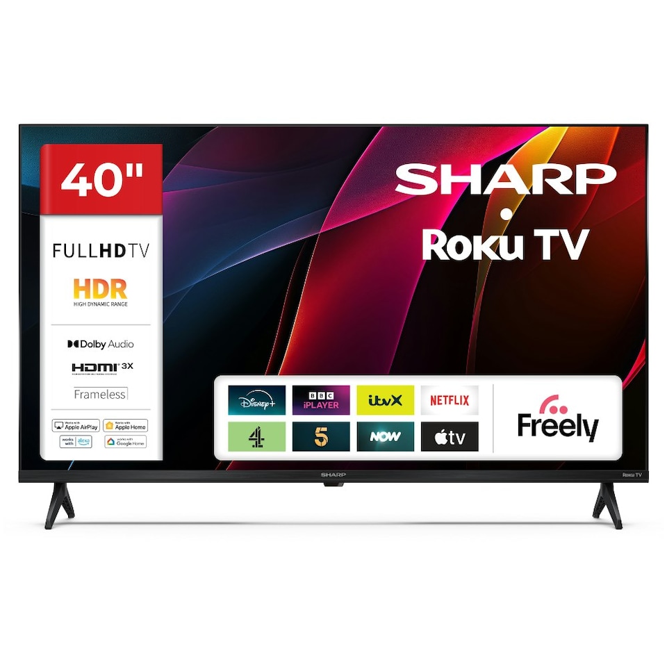 image 1 of SHARP 40HD2225K 40 Inch Full HD Roku Smart TV with Freely