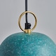 image 4 of ValueLights Contemporary Speckled Green Dome Ceiling Pendant Light Fitting | Green